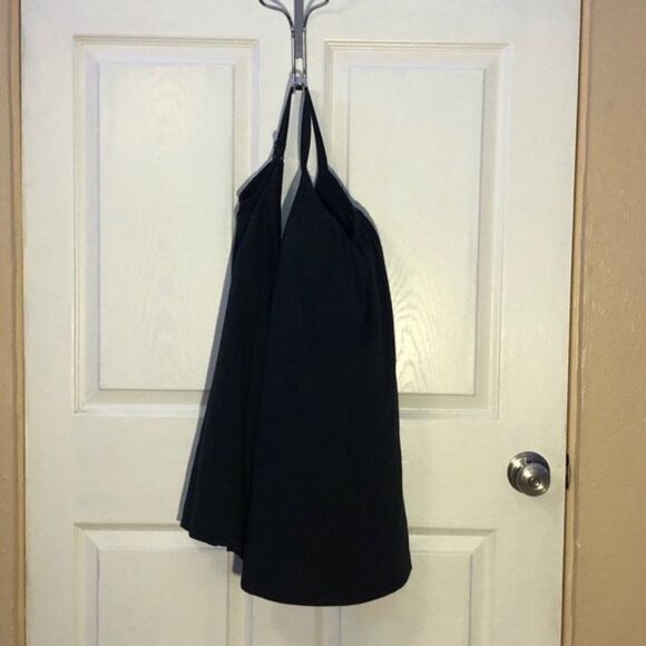 Plus Size Flowy Tank Full Support Black  Size 2X Y - Picture 6 of 9